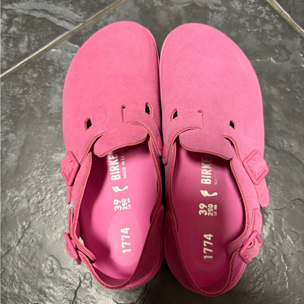 Birkenstock 1774 Tokio Azalea PINK  Leather Clogs Size 39